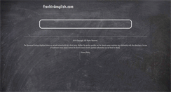 Desktop Screenshot of freebirdenglish.com